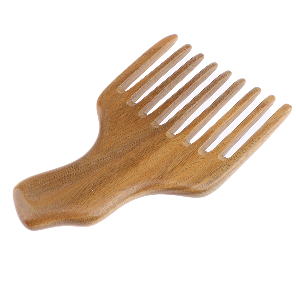 Long Tooth Styling Pick Comb, Afro Comb Curly Hair Brush Salon Hairdressing Styling Barber Tool,Natural Material