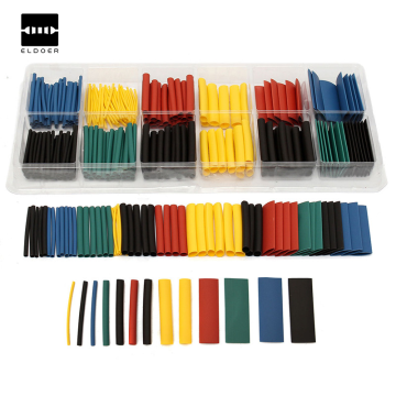 280pcs 8 Sizes Multi Color Polyolefin 2:1 Heat Shrink Tubing Tube Sleeving Tube Assortment Sleeving Wrap Wire Kit tubes Kits