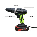 25V 48N.m Impact Battery Drill Cordless Screwdriver Power Tools Impact Electric Screwdriver Electric Impact Drills+27 Pcs Parts