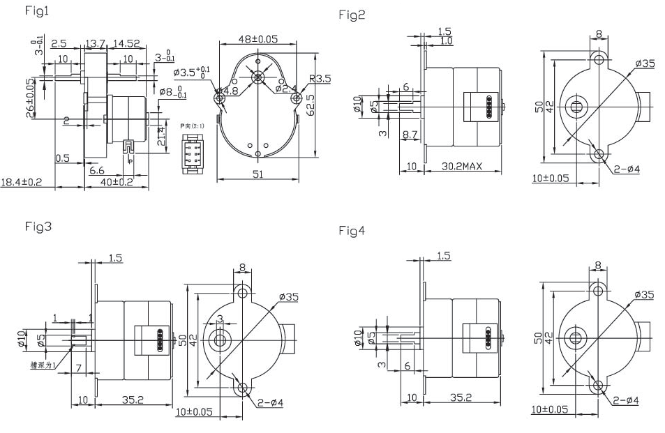 Permanent magnet stepper motor unipolar bipolar for programmable controllers