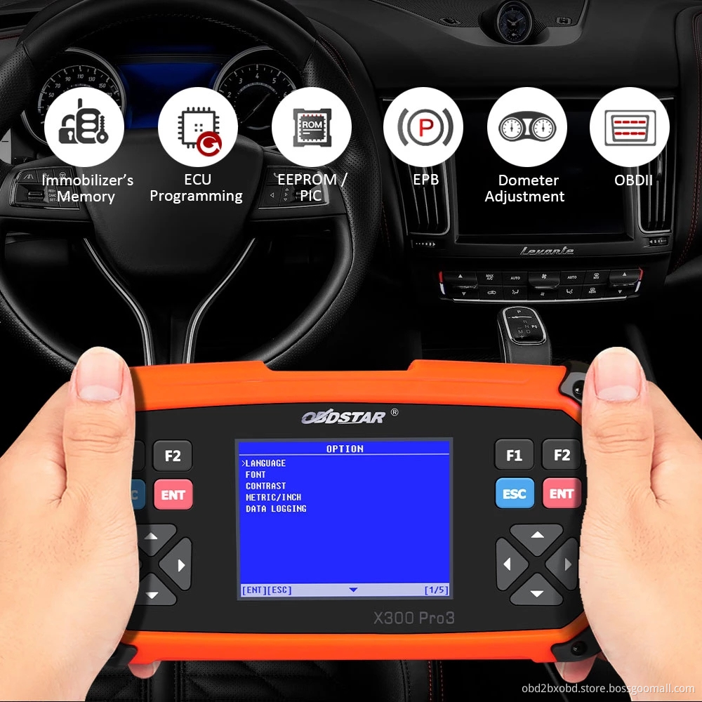 OBDSTAR X300 PRO3 X-300 Key Master with Immo+Odometer Adjustment+EEPROM/PIC+OBDII+Toyota G & H Chip All Keys Lost
