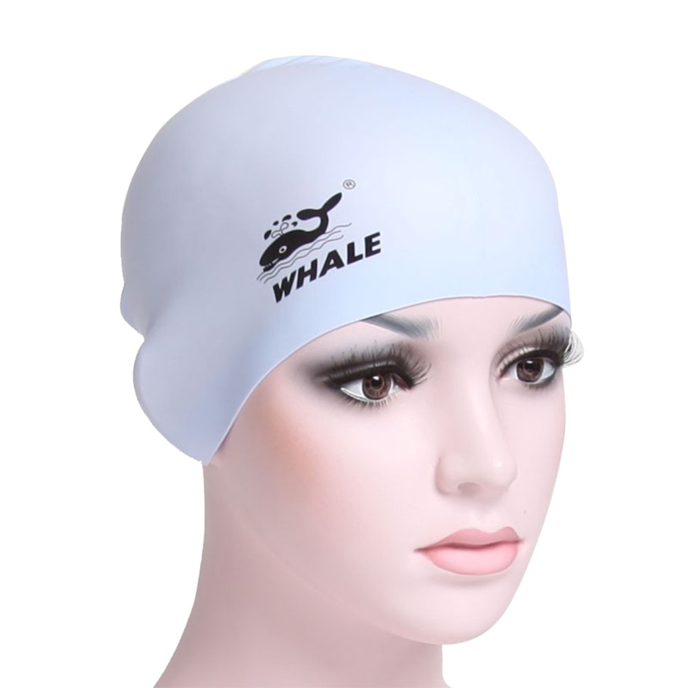 Whale Swimming Cap Soft Silicone Elastic Flexible Durable Sports Swim Swimming Cap Hat For Adults Women Unisex Swimming Caps