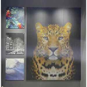 Slat Acoustic Wall Panels with digi-printing