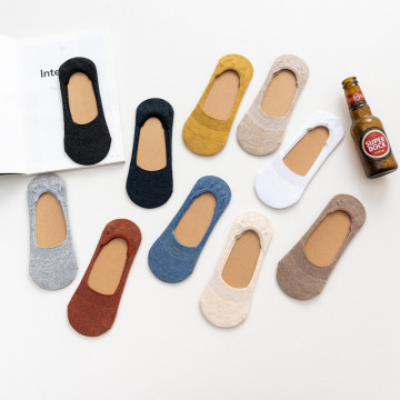 5 pairs=10 pieces Spring summer women socks silicone Solid color fashion invisible socks felmen Sock Slippers no slip socks