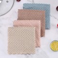 Kitchen Anti-grease Wiping Rags Efficient Super Absorbent Microfiber Cleaning Cloth Home Washing Dish Kitchen Cleaning Towel