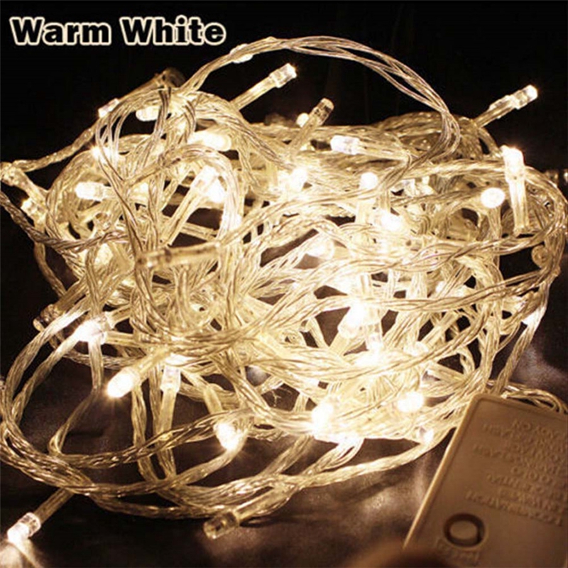 Christmas Lights 10M 20M 30M 50M 100M Decorative Led String Fairy Light 8 Modes Garlands Lights For Wedding Party Holiday Lights
