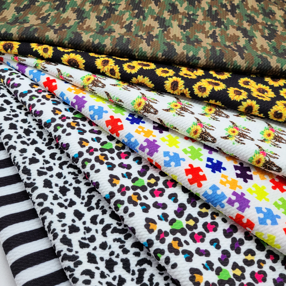 50cm*140cm Christmas Printed Printed Bullet Texture Liverpool Fabric Stretch Knit Fabric K178