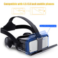 Hot-selling J20 3D VR Virtual Reality Headset Helmet Stereo Game Cinema Boxs Casque For 4.5 - 6.0 inch IOS Android Smartphone
