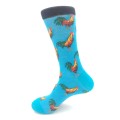 Men socks creative penguin koala sloth duck cat dog beer cock animal socks happy man long cotton socks fashion crazy crew socks