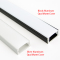10pcs/lot 1M aluminum led profile for 3528 5050 led strip Width 12mm LED Aluminum channel led light bar Housing Black&Silver