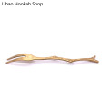 Shovel/Branches Leaf Retro Crown Shape Aluminium Smoking Hookah Sheesha Fork Chicha Narguile Nargile Accessories Drop Shipping