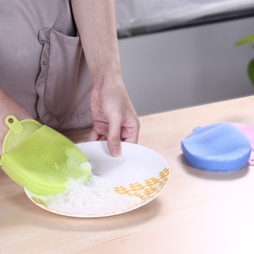 1PCS Magic Cleaning Brushes Silicone Dish Bowl Scouring Pad Pot Pan Easy To Clean Wash Brushes Cleaner Sponges Dish Cooking Tool