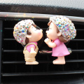 Lovely Couple Girl Boy Car Air Vent Freshener Perfume Clip Aromas Diffuser Auto Car Interior Decoration Car Freshener Cartoon