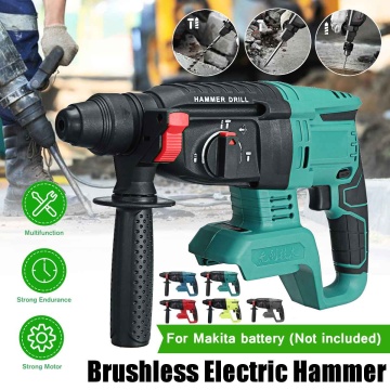 21V/18V Handheld Electric Screwdriver Hammer Demolition Hammer Impact Drill Concrete Breaker Set Power Tool For Makita battery