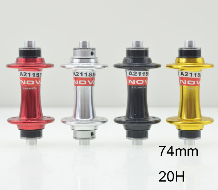 A211 Bike Hub Aluminum Alloy front 20 Holes for folding bike bicycle hub Black Red Silver Gold 74mm