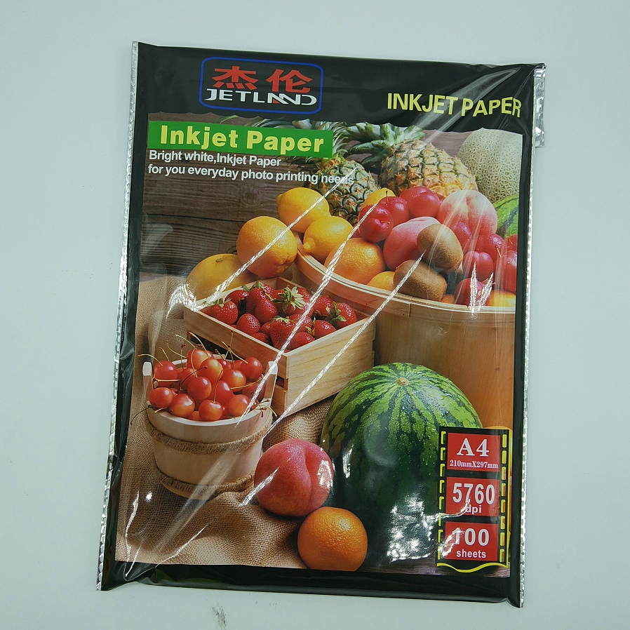 A4 Size Glossy Photo Paper with Different GSM size High Resolution Photo Printing Paper for Inkjet Printer