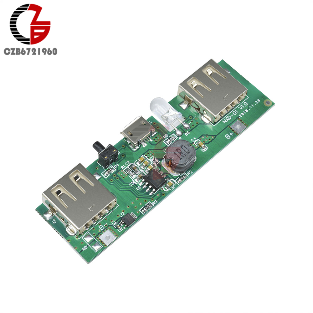 5V 1A 2A 18650 Battery Charging Module Step Up Power Supply Bank Lithium Polymer Battery Charger Board Software Hardware Version