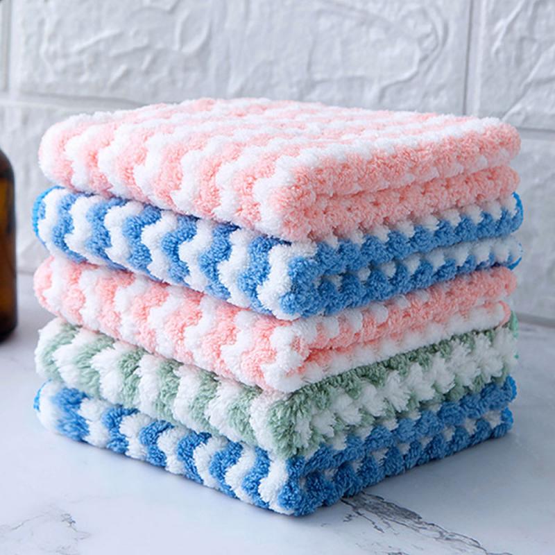 Non Stick Oil Home Microfiber Towels For Kitchen Absorbent Thicker Cloth For Cleaning Micro Fiber Wipe Table Kitchen Towel #30