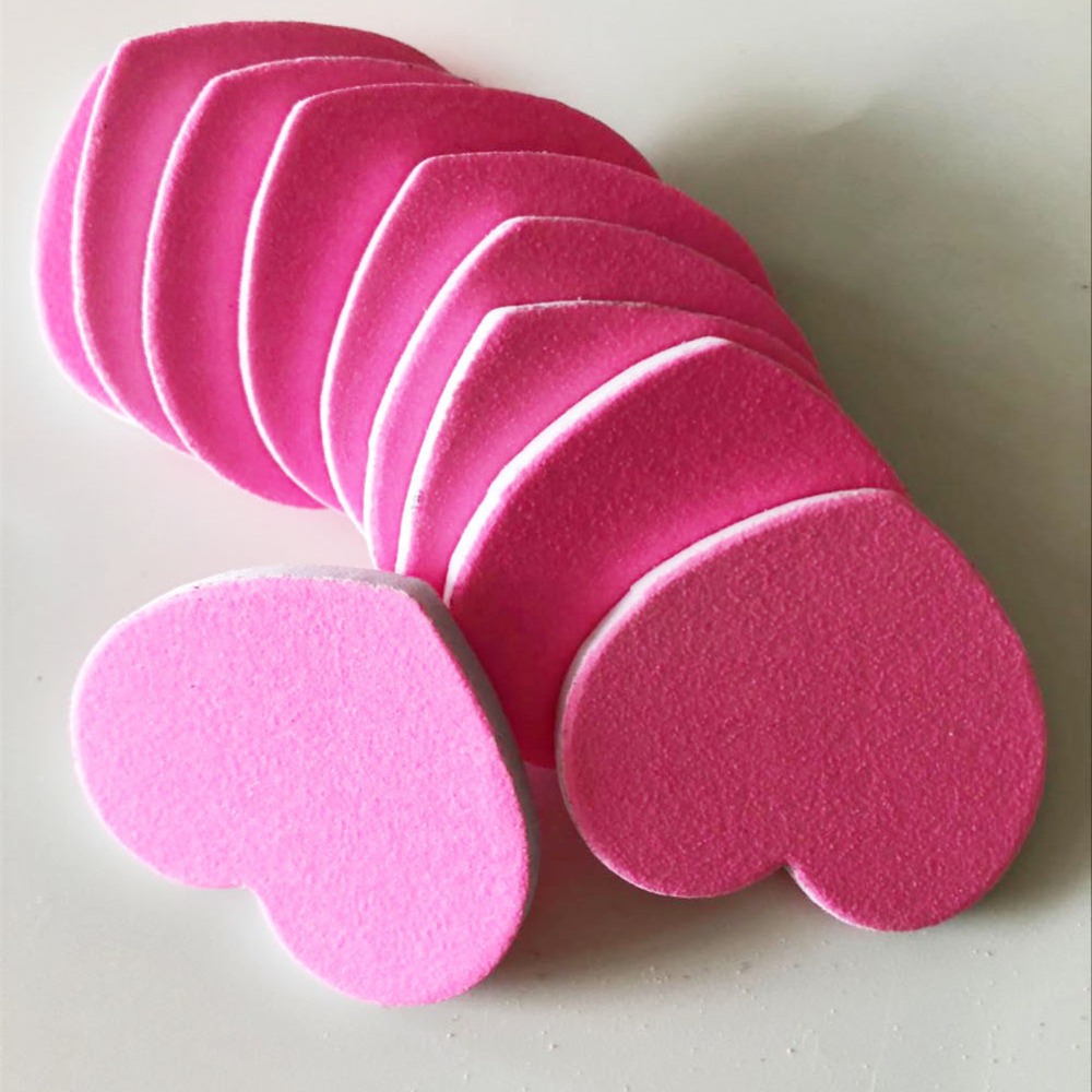 50 pcs pink heart shape nail file manicure tool personal nail file eva cute nail file