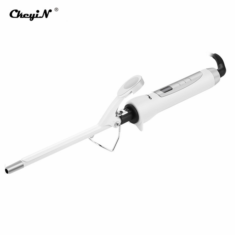 9/13mm LCD Display Curling Iron Professional Hair Curler Rotation Curl Wand Stick Roller Magic Ceramic Hairdressing Styling Tool
