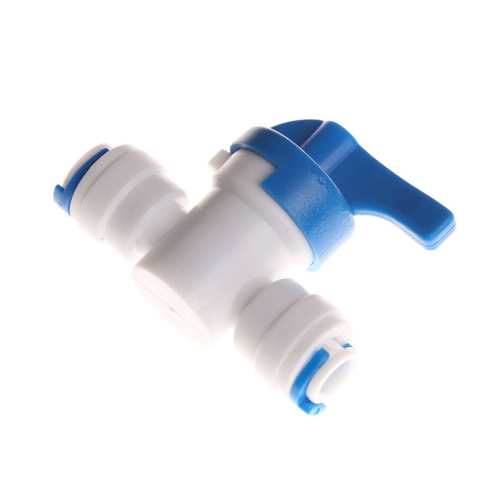 High Quality RO Water Reverse Osmosis 1/4'' Inline New Ball Valve Quick Connect Shut off