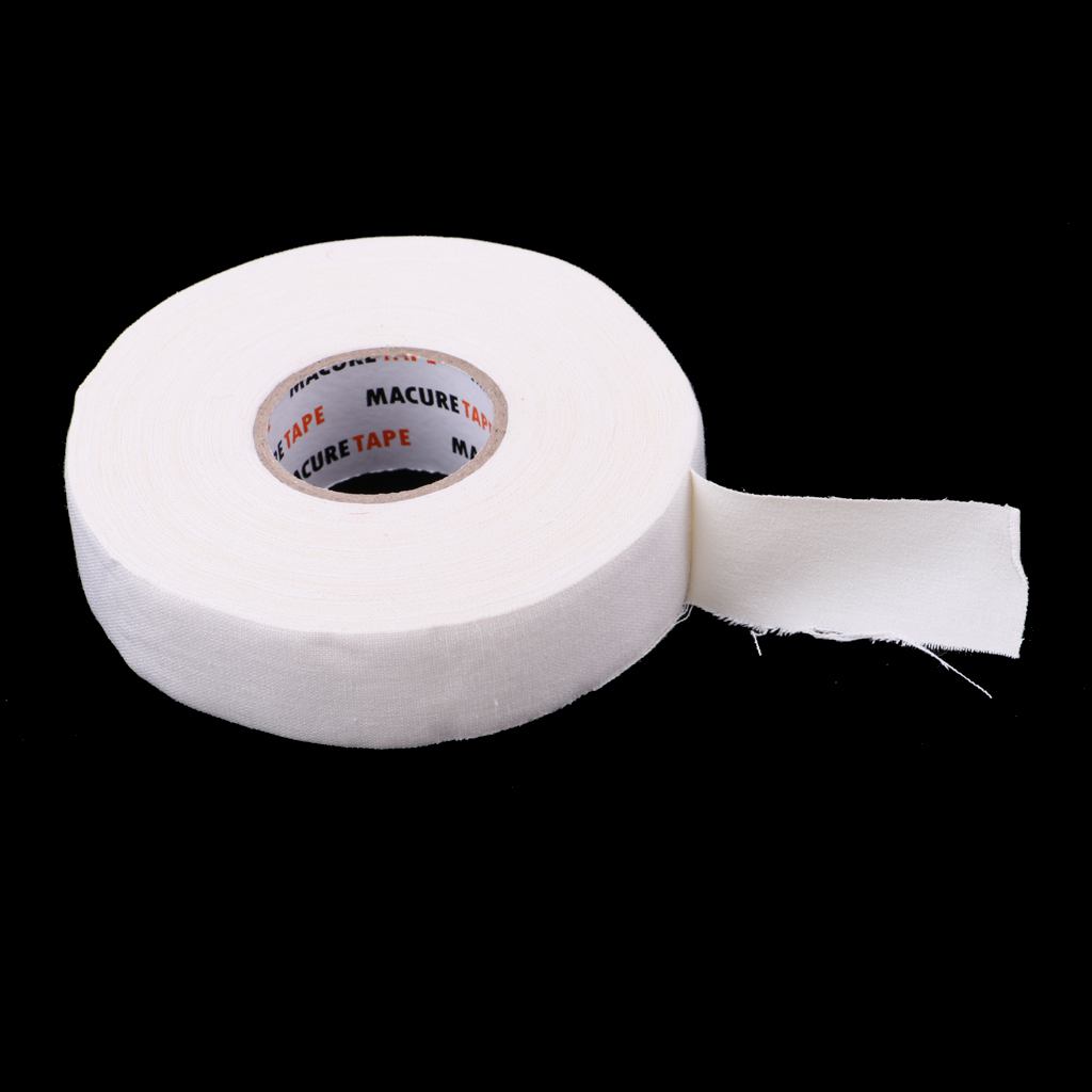 1 Roll of Durable Cloth Hockey Stick Tape Pro Quality 1" X 25 Yards - Black or White