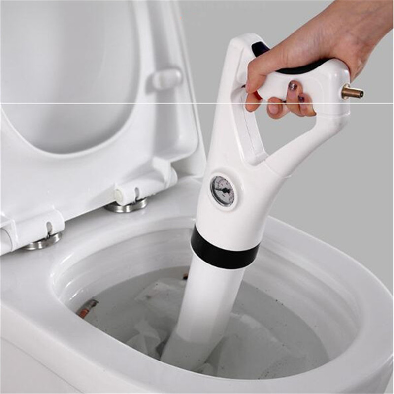 High Pressure Pump Cleaner Dredge Toilet Plunger Air Drain Blaster Sink Pipe Clogged Remover Bathroom Pipe Bathtub