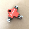 Motorcycle Hydraulic Brake oil Hose CNC Three-way Pipe Connector / Tee Coupling Fitting For modification tubing bracket Adapter