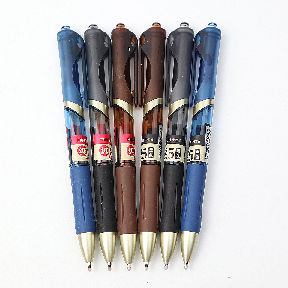 Gel Pen 0.5mm Black/Blue/Red Ink Refill Gel Ink Pens Office School Writing Supplies Business Pens Promotional Gift 3pcs/lot