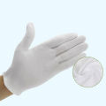 6 Pairs Unisex Handling Work Hands Protector Soft Costume Jewelry Silver Inspection Cotton White Gloves