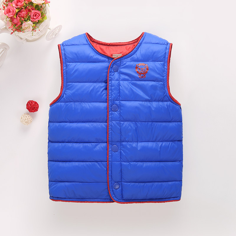 Children Clothing Winter Outerwear&Coats Animal Graffiti Thick Princess Girls Vest Hooded Kids Jackets Baby Girl Warm Waistcoat