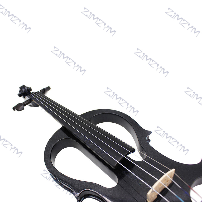 Electric Violin Fiddle 4/4 Full Size Solid Wood Electric Acoustic Violin Stringed Instrument with Maple Body High Quality Case