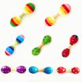 Double Head Colorful Wooden Maracas Baby Child Musical Instrument Rattle Shaker For Party Toy AXYA