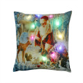 Led Christmas Pillowcase Cartoon Plant Creative Printing Luminous Cushion Cover Home Sofa Table Chair Decoration Pillow Cases #3