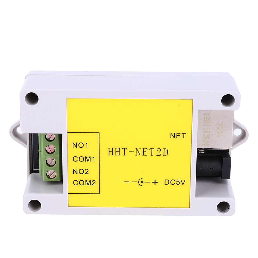 2 Channel DC5V Industrial Ethernet IP Network Relay module Remote Controller Device Ethernet to RS485 Remote Control HHT-NET2D