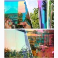 Sunice 45cmx300cm Home Building Chameleon Rainbow Window Tint Film window glass decorative sticker self adhesive 45cmx300cm