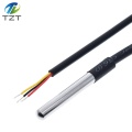 TZT DS1820 Stainless steel package Waterproof DS18b20 temperature probe temperature sensor 18B20 For Arduino