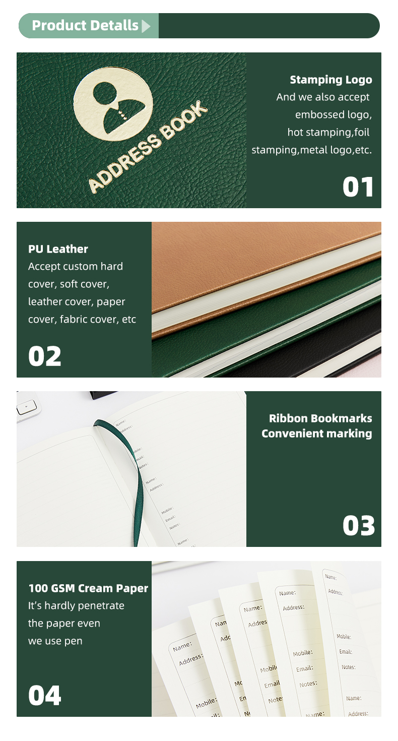Pu cover Address notebook12