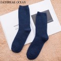 Navy Blue Wool Socks
