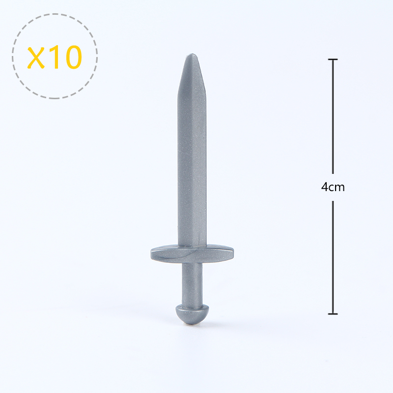 10pcs/lot Weapon Accessories Shield Hammer Axe Sword Bow Arrow Double-edged Sword Movie Figure Building Blocks For Children Toys