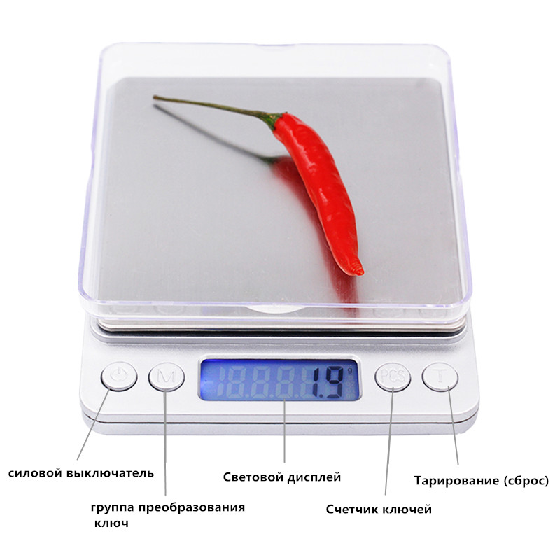 3000g x 0.1g Electronic Platform Scale LCD Display Mini Digital Jewelry 3kg Weighing Scale Weight Scales Balance 40%off