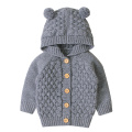 2020 Baby Boy Girl Autumn Winter Warm Newborn Girl Baby Fashion Long Sleeve Hooded Knitting Coat Kids Clothing Outfits