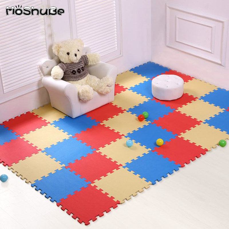 30*30cm Foam Mat Baby Puzzle Carpet Living Room Children Crawling Carpet Colorful Interlock Exercise Tiles Toys Floor Play Mat