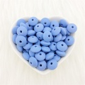 50pcs Silicone Lentil Beads Baby Teething Beads 12mm BPA-Free Food Grade Making Baby Oral Care Pacifier Chain Accessorise