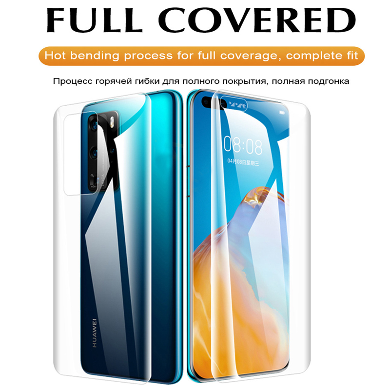 Full Cover Hydrogel Film For Huawei P40 P20 P30 Lite Screen Protector For Huawei P20 P30 P40 Pro Camera Lens Glass Film