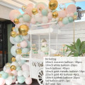 131pcs/set Pastel Baby Pink Macaron Balloon Garland Arch Wedding Bridal Shower Party Backdrop Tape Wall Balloons Decoation