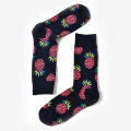 Navy pineapple socks
