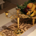 Table Candlesticks Metal Candelabra Candle Holder Candle Stand for Wedding Dining Table Christmas Party Home Decoration