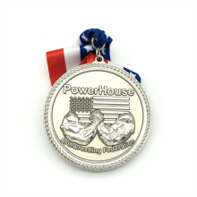 Custom Power Metal Armwrestling Federation Medal