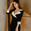 Fashion women slim formal dress new arrival Office lady sexy high quality sexy vintage elegant patchwork cute pencil dress